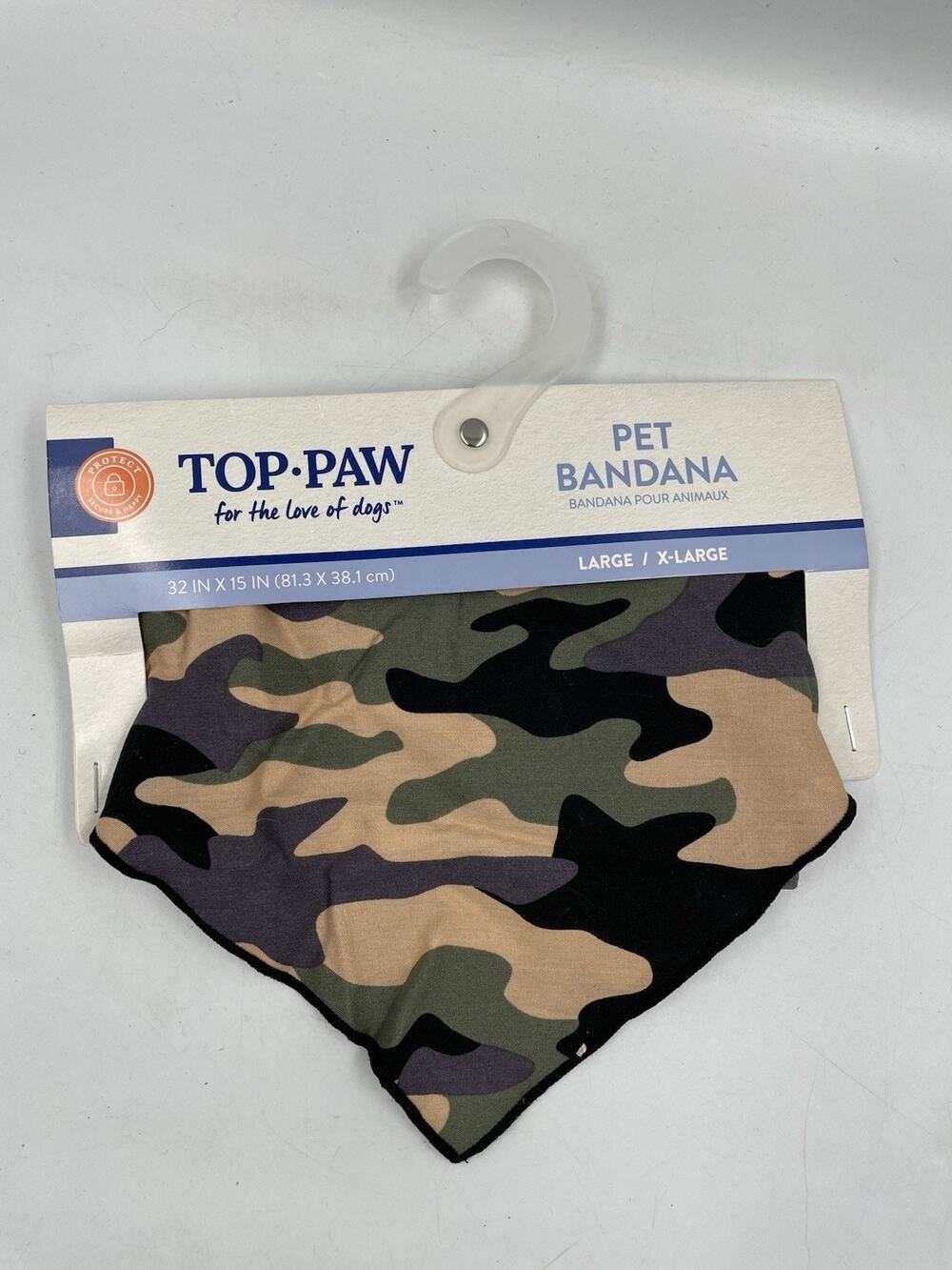 Top Paw Dog Camo Bandana Size Large/X-Large | For The Love Of Dogs